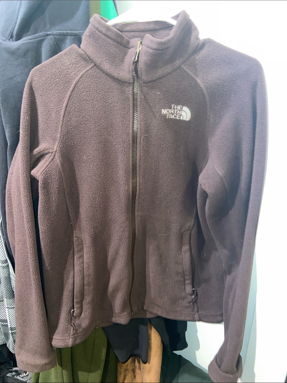 The North Face Dark Brown Full-Zip Fleece Jacket